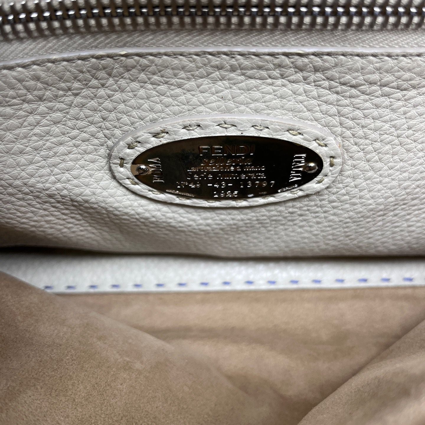 Fendi Peekaboo Medium Selleria Grained Leather