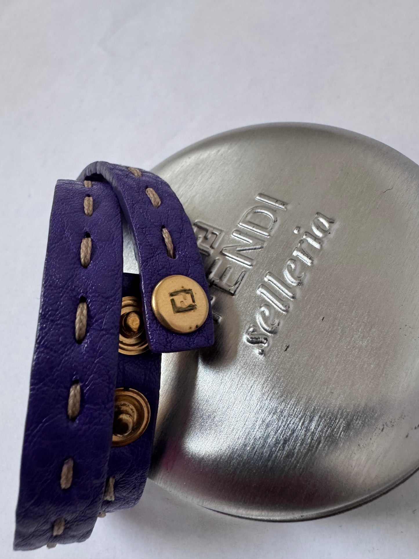 Fendi bracelet selleria violet