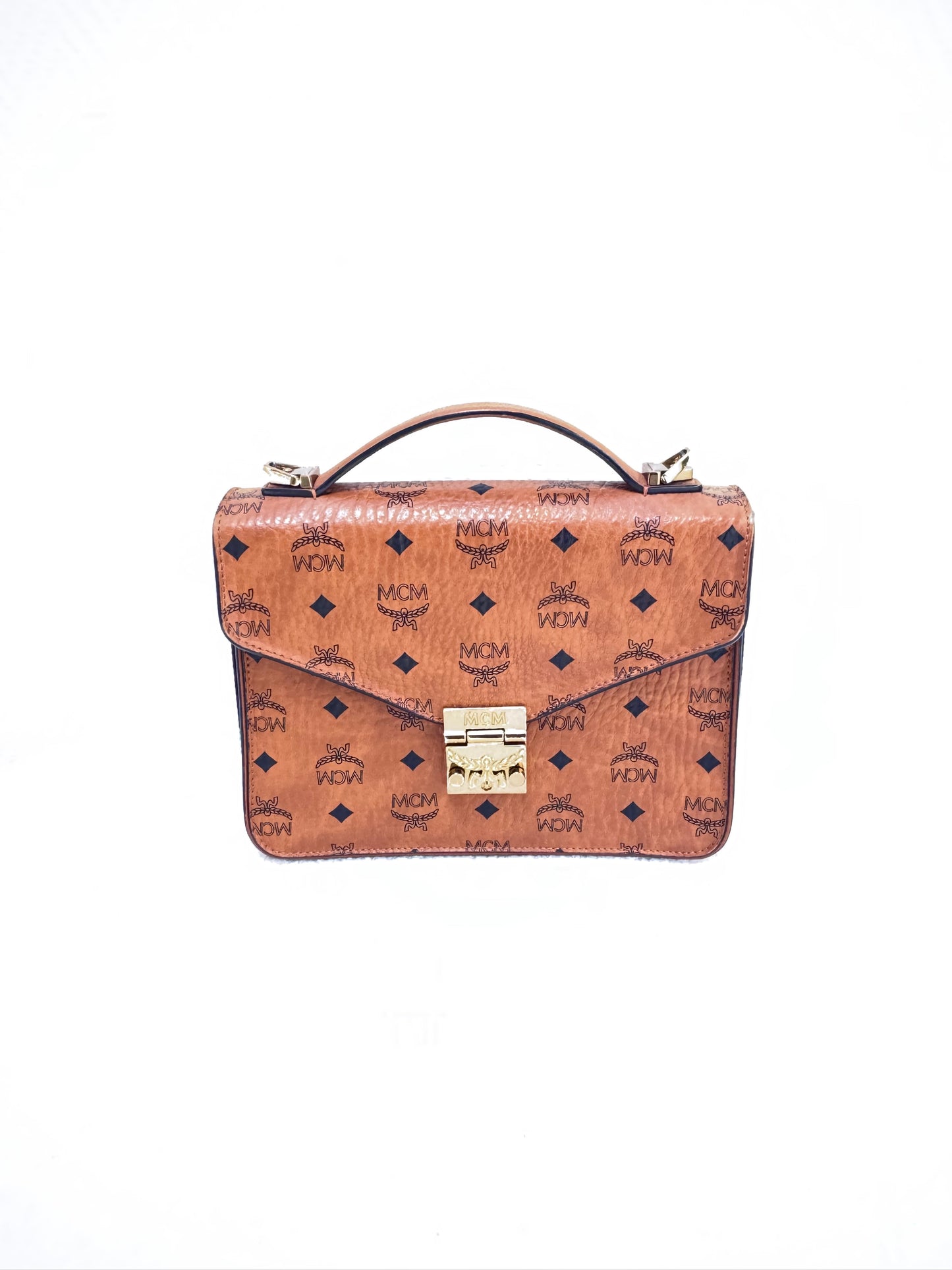 MCM Patricia Visetos Satchel marron