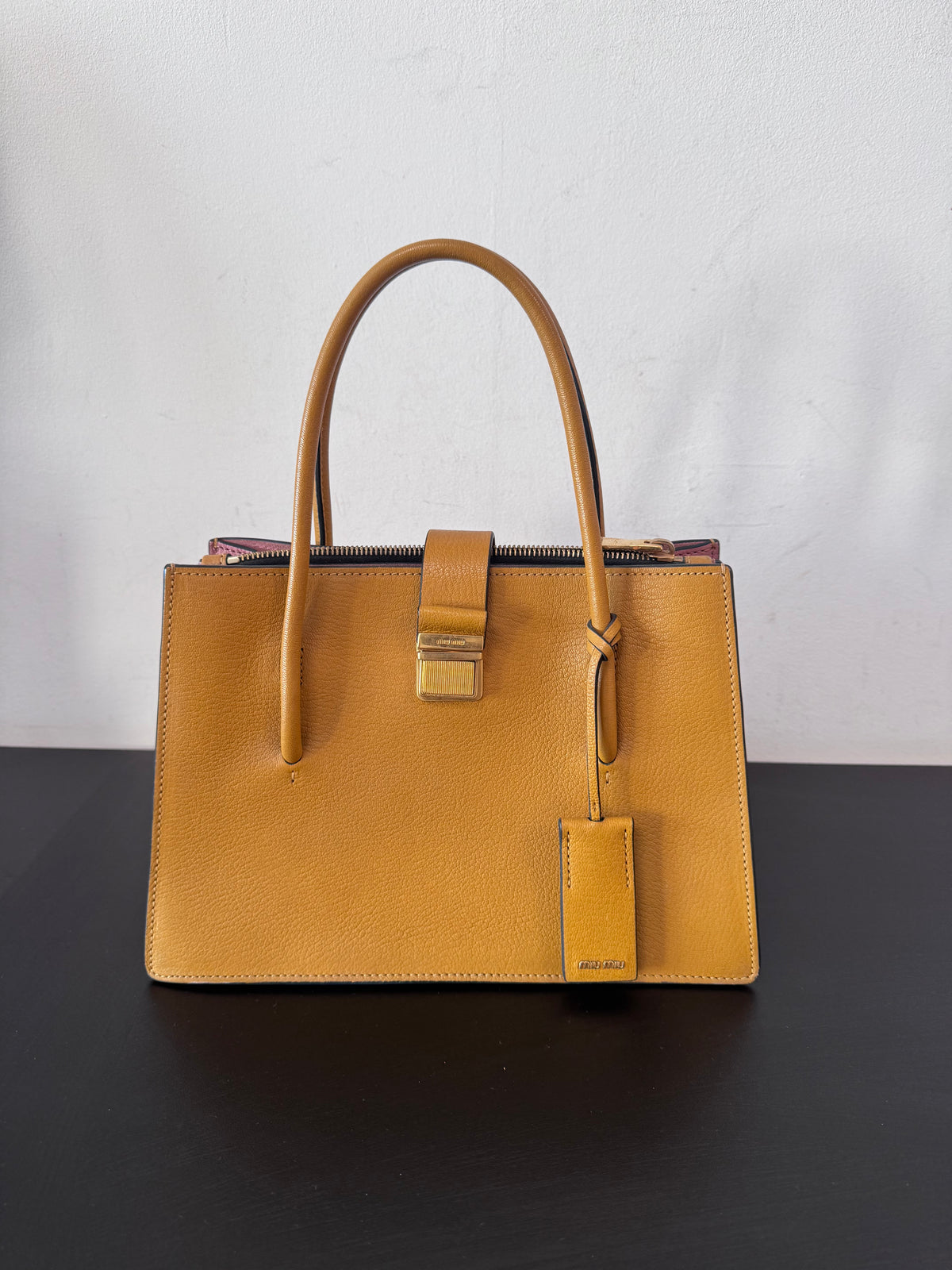 Miu Miu Madras Top Handle