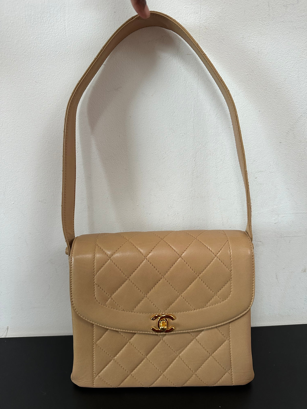 Chanel Quilted Curved Flap Shoulder Bag