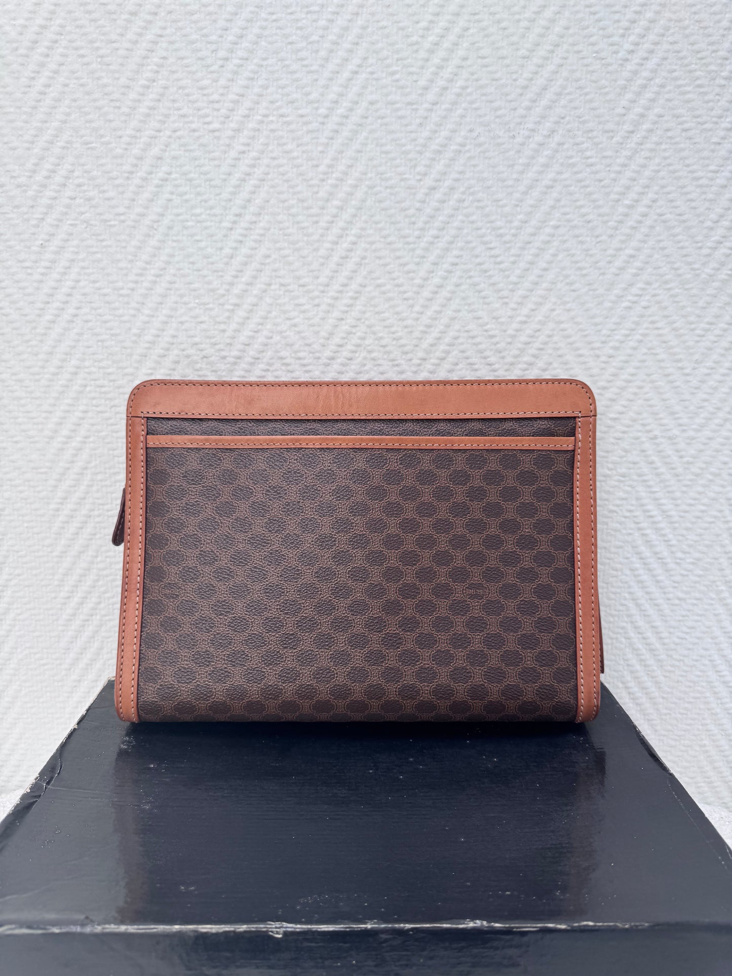Céline Vintage Grande Pochette Macadam - Avec Boîte d'Origine