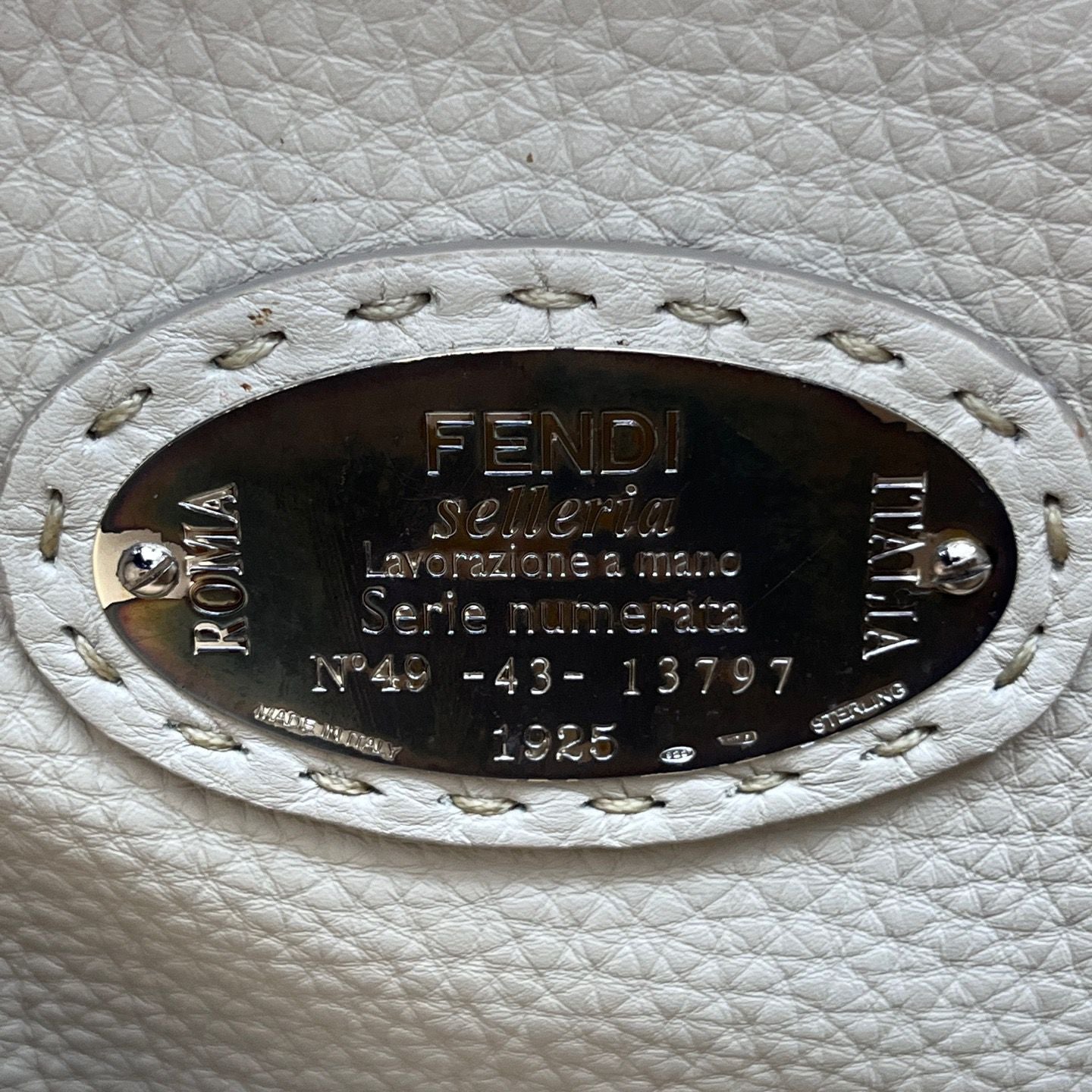 Fendi Peekaboo Medium Selleria Grained Leather