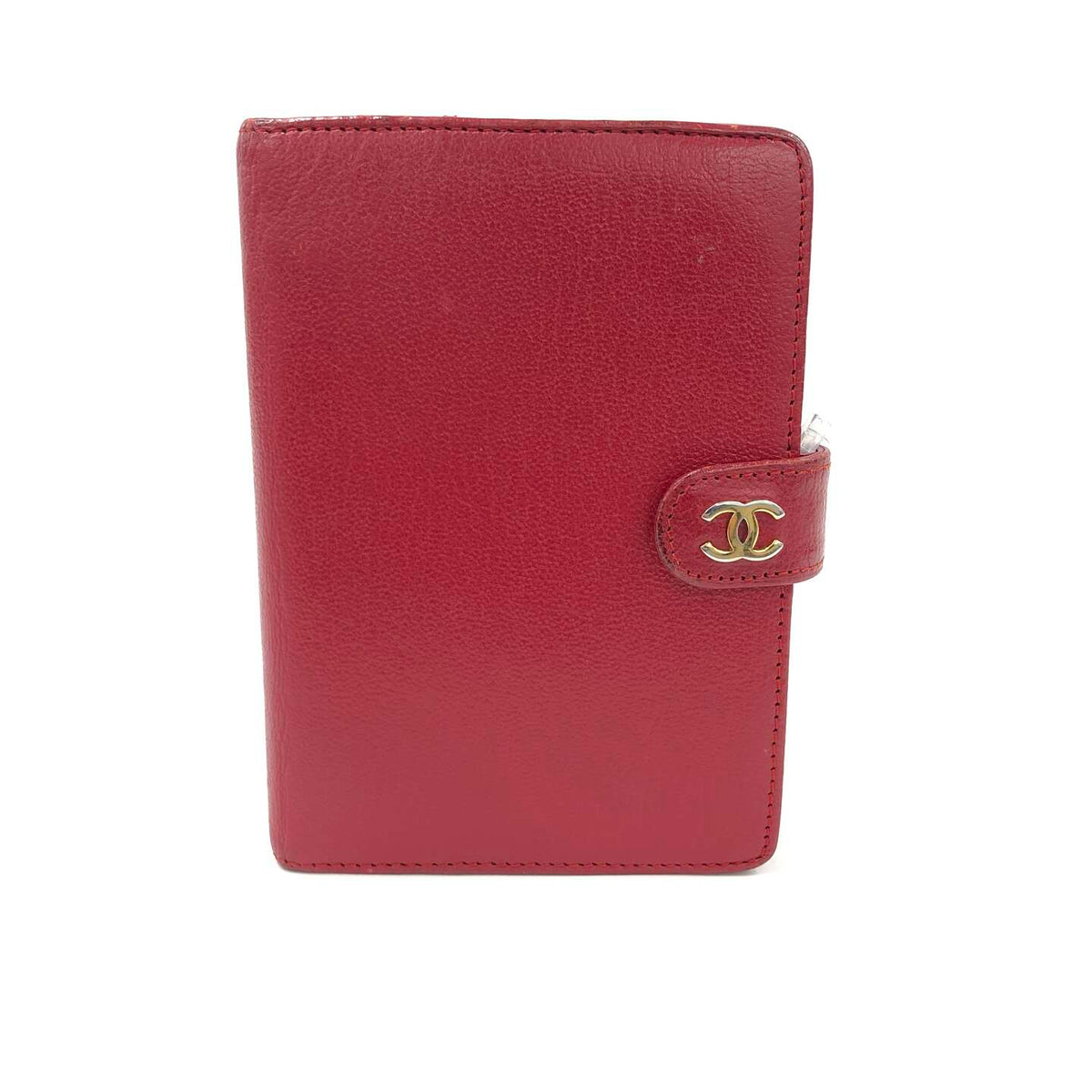 Chanel Agenda Cover cuir caviar rouge