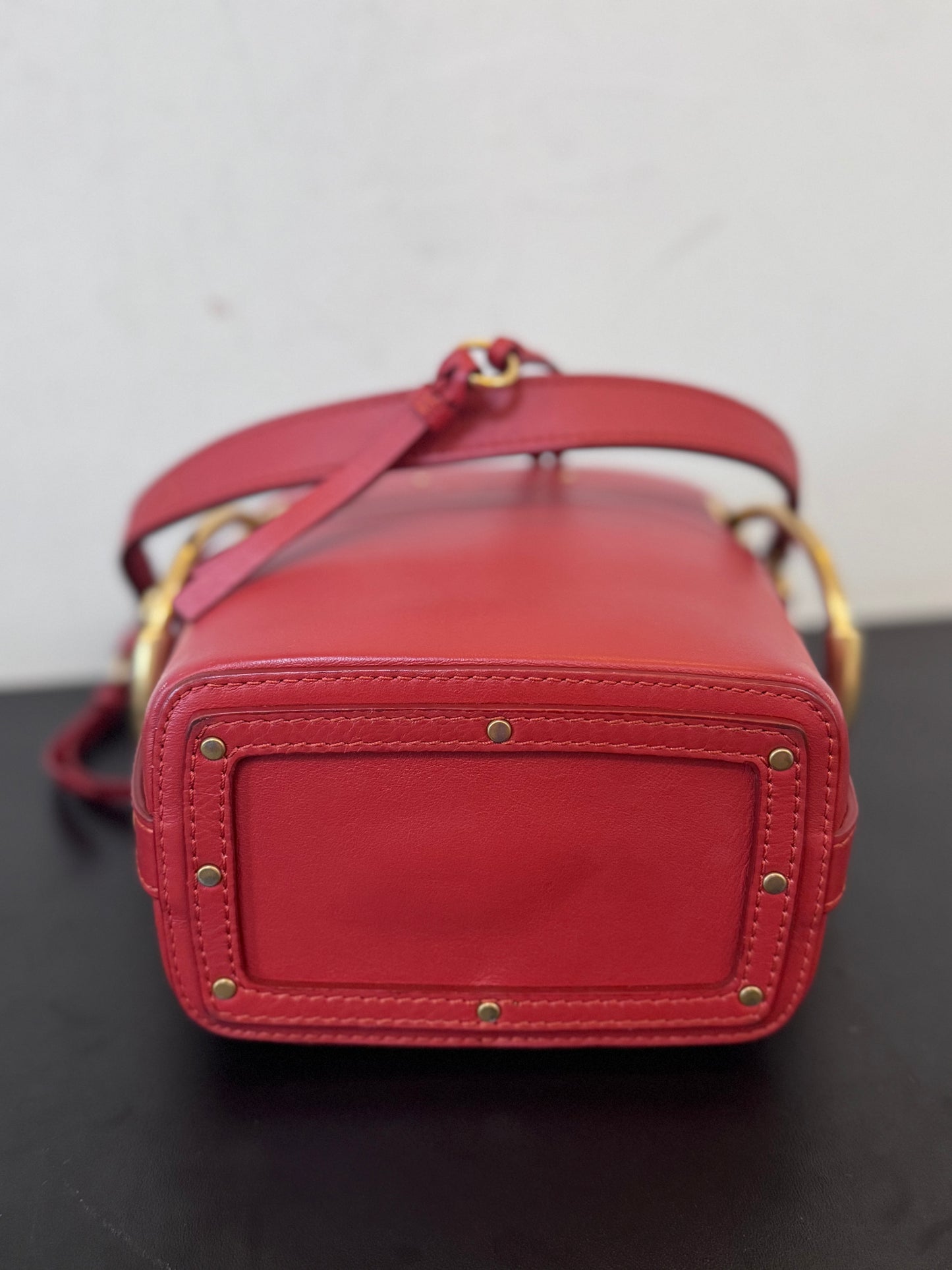 Chloé Roy Small Red Bucket Bag