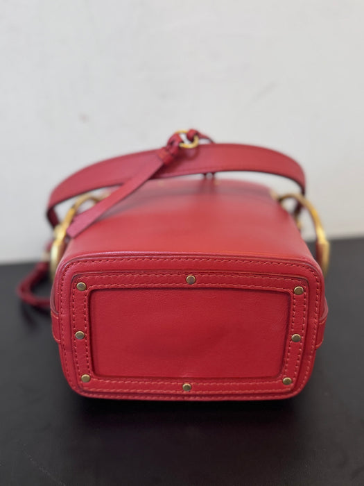 Chloé Roy Small Bucket Bag – Red Leather