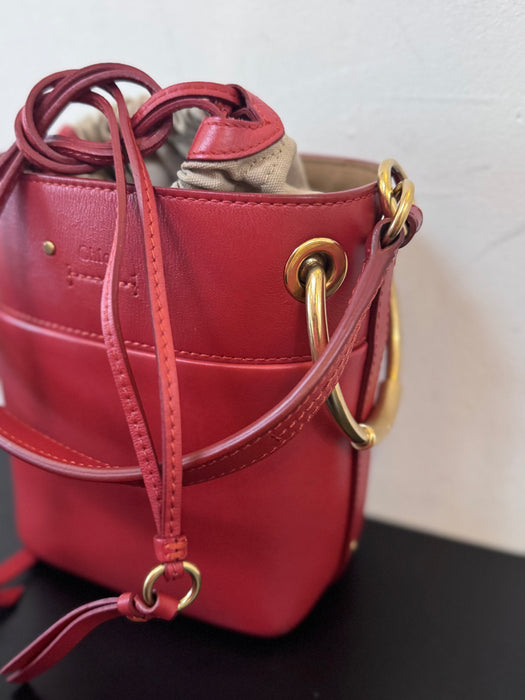 Chloé Roy Small Bucket Bag – Red Leather