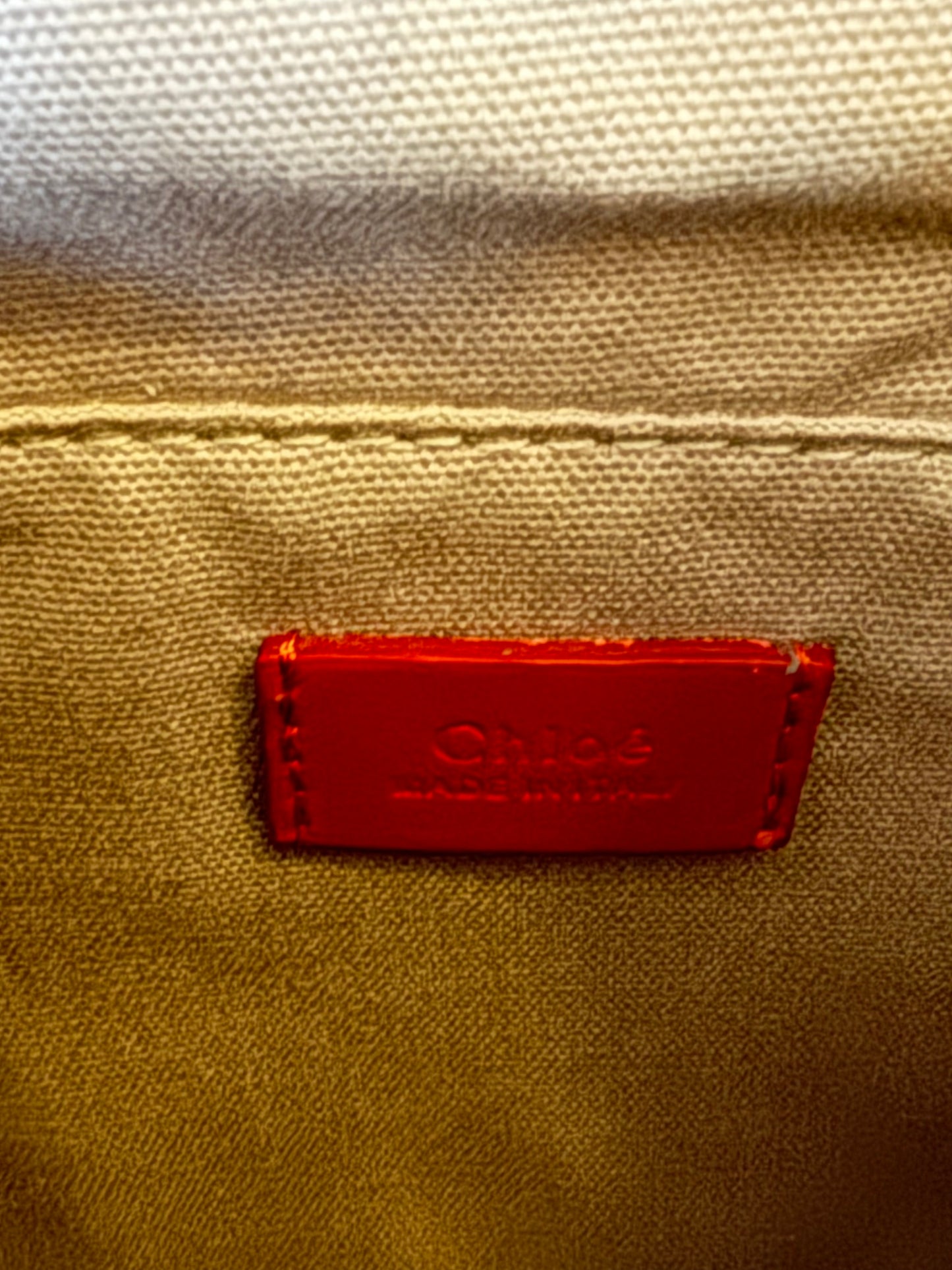 Chloé Roy Small Red Bucket Bag