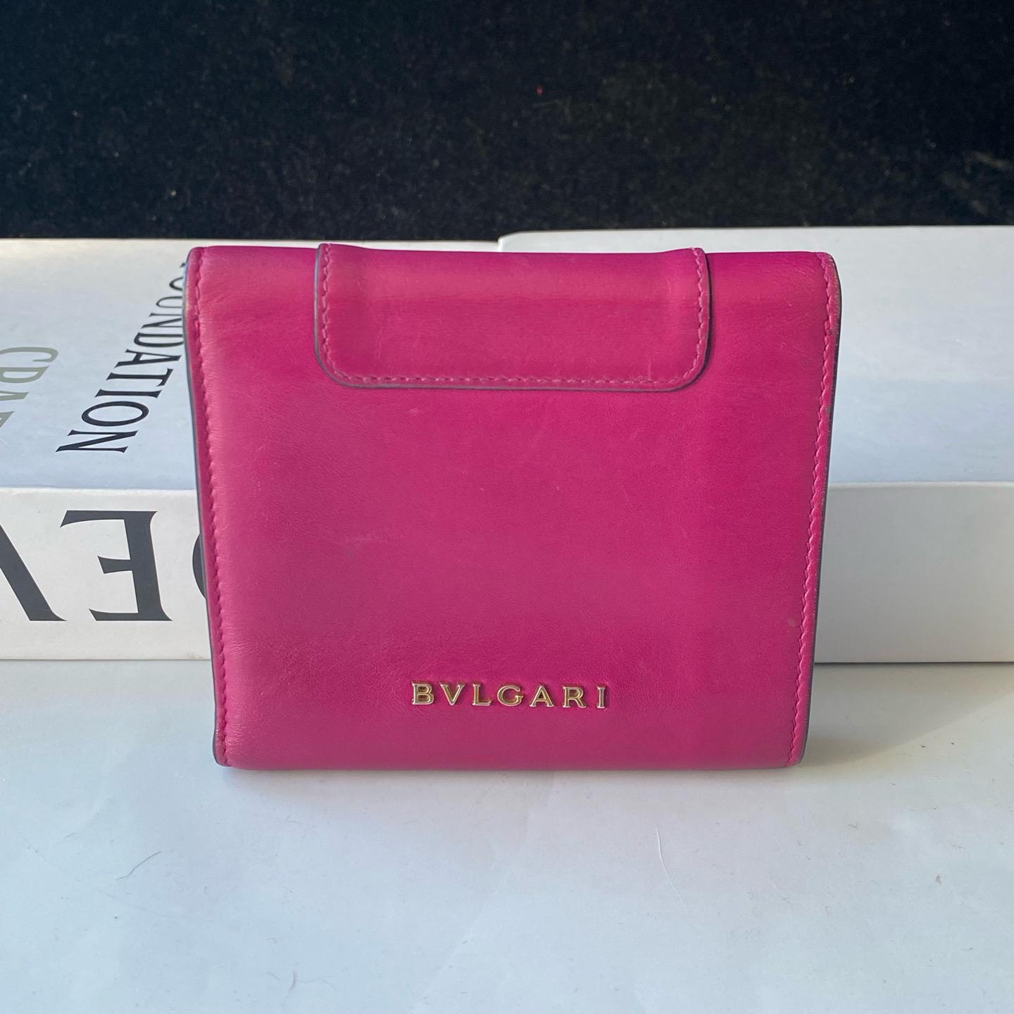 Bvlgari Serpenti Wallet – Pink Leather