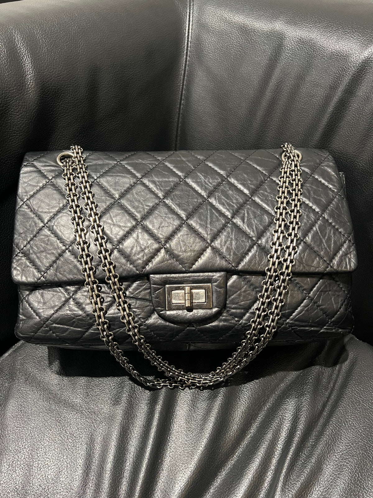 Chanel 2.55 noir - full set