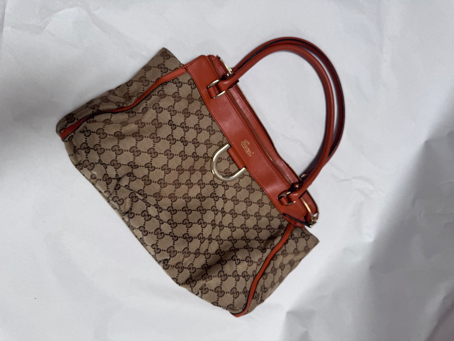 Gucci abby D ring orange