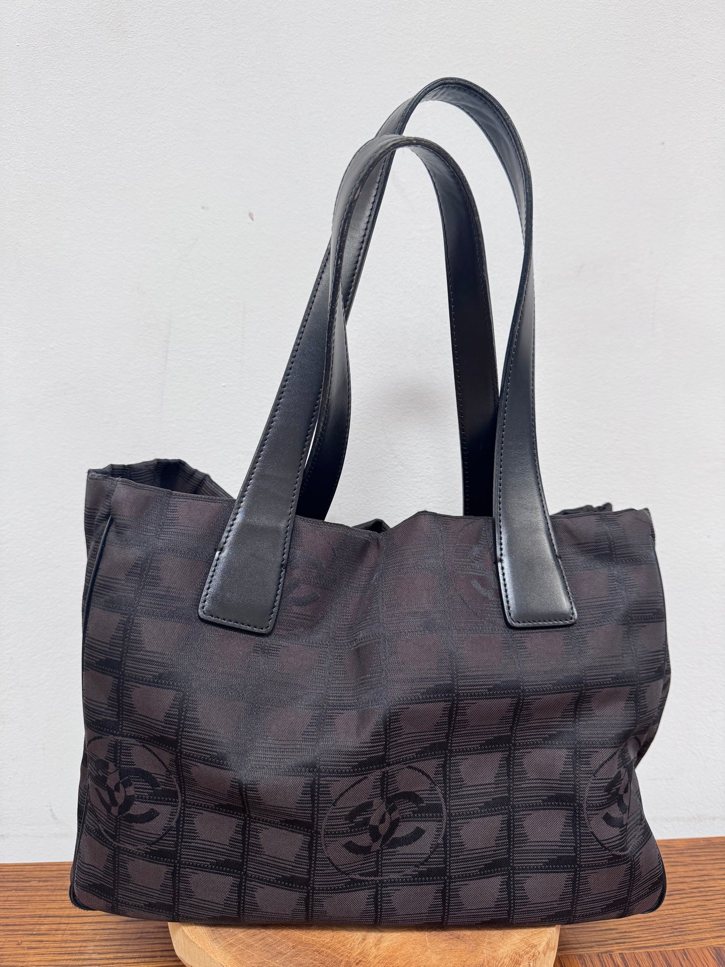 Chanel travel line black tote
