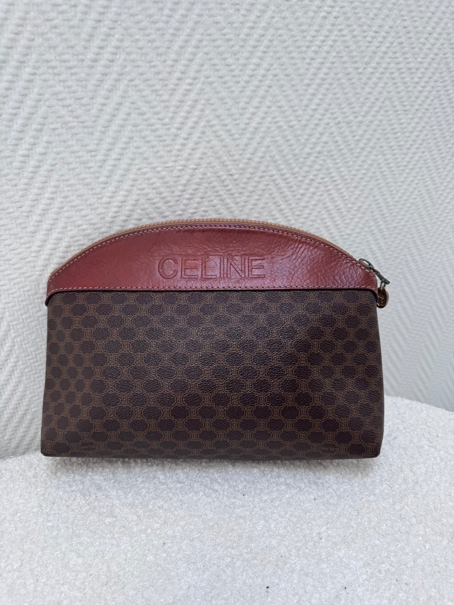 Celine makeup pouch half moon