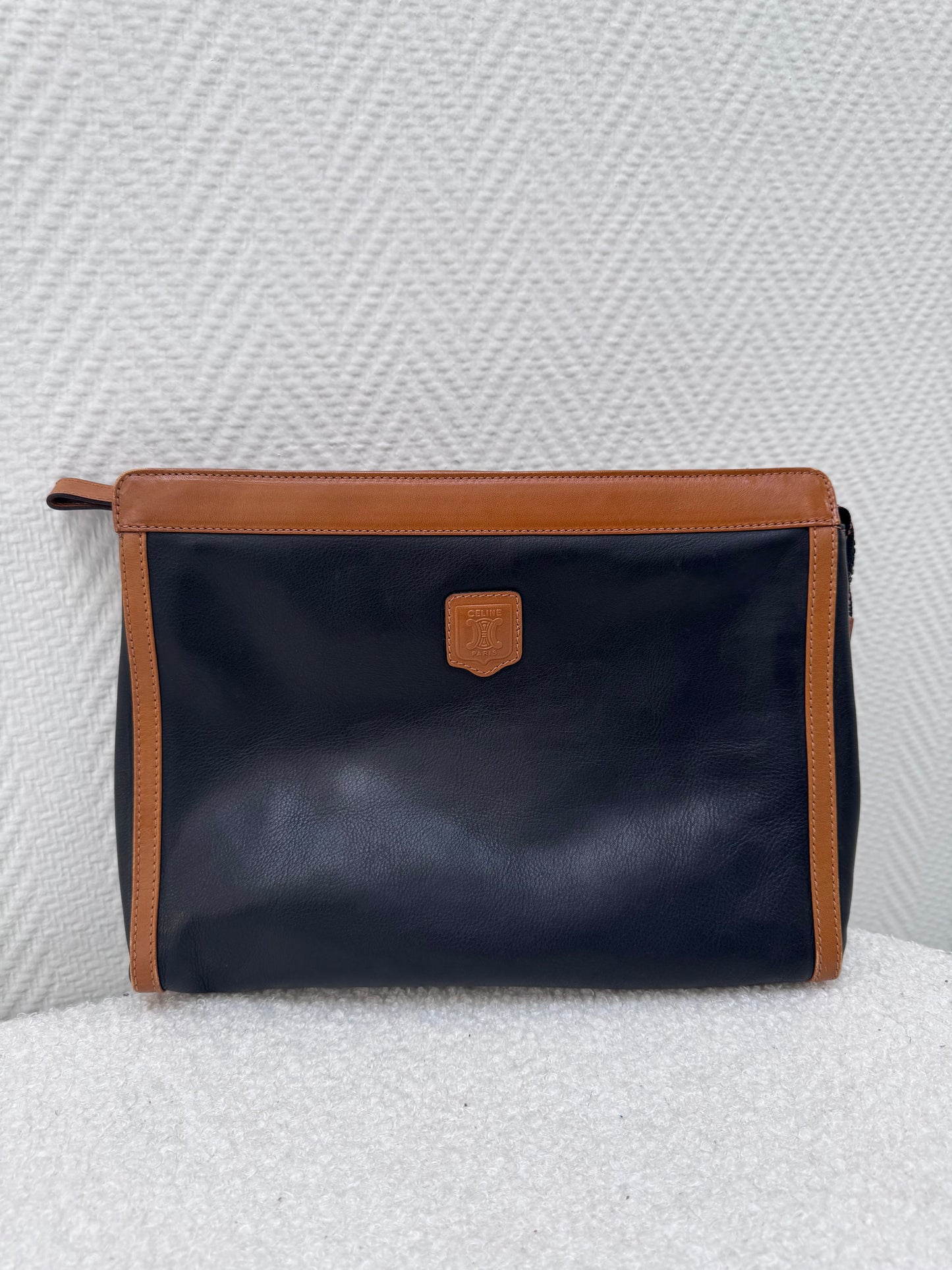 Celine trousse carre vintage noir