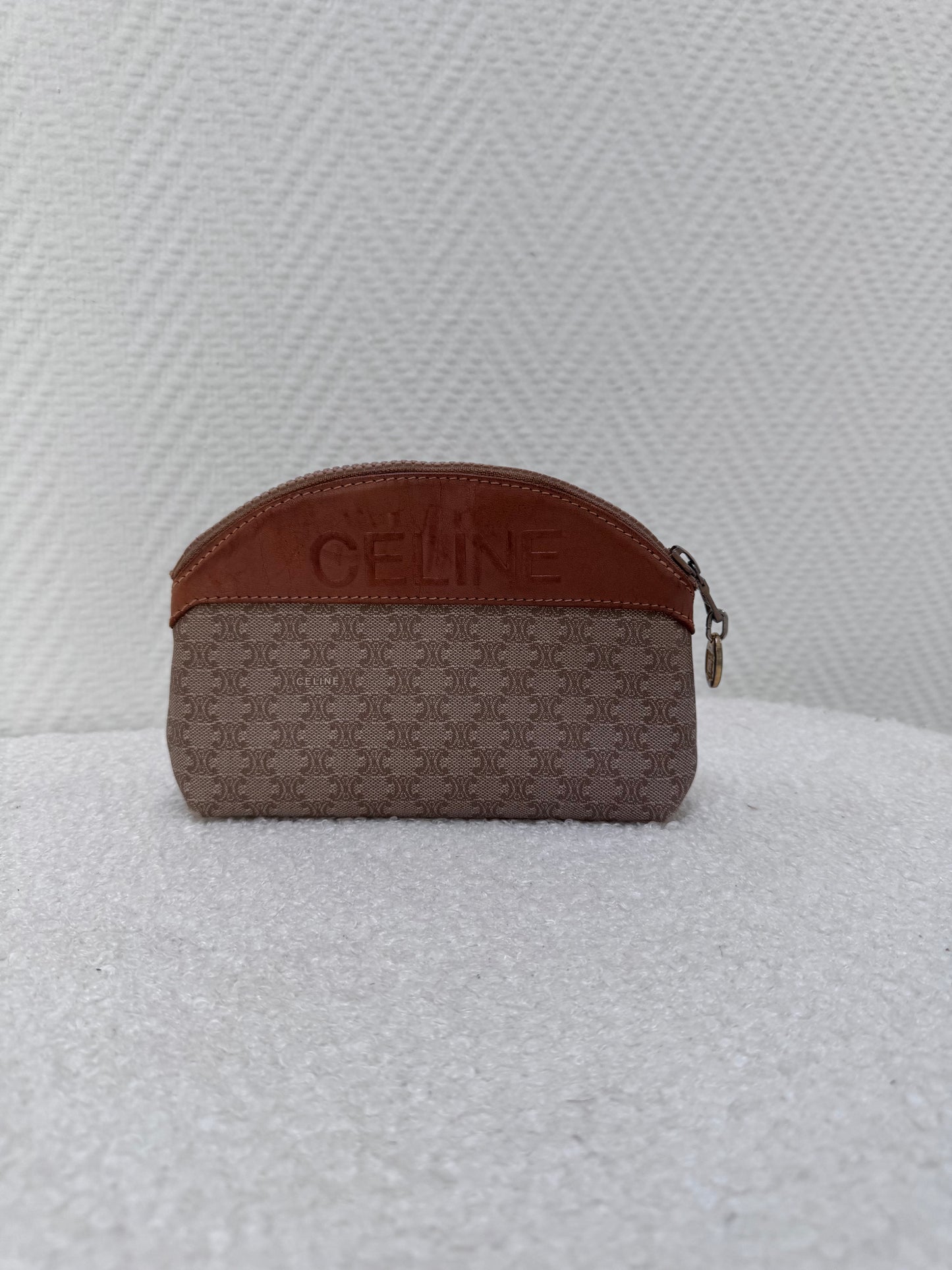 Celine macadam beige small pouch