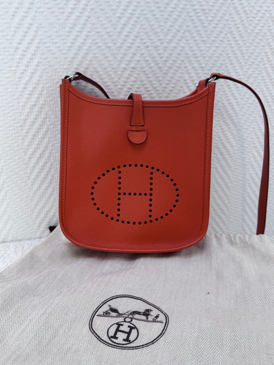 Hermès Mini Evelyne orange epsom