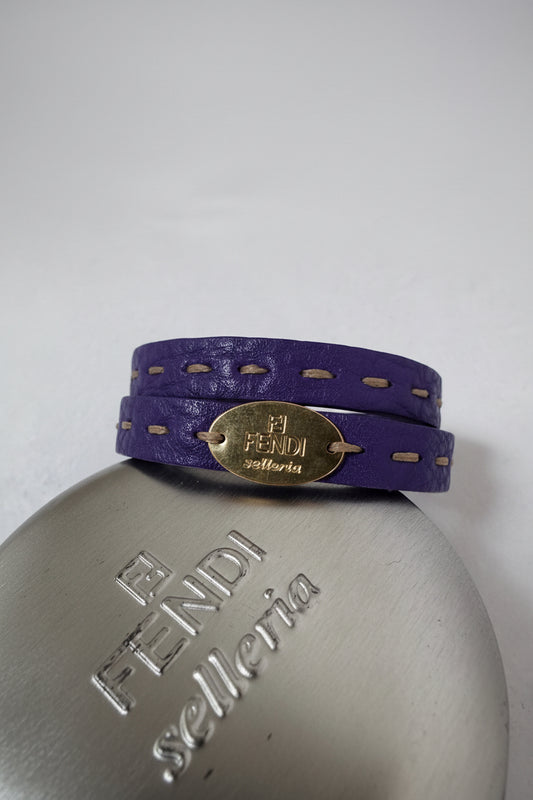 Fendi bracelet selleria violet