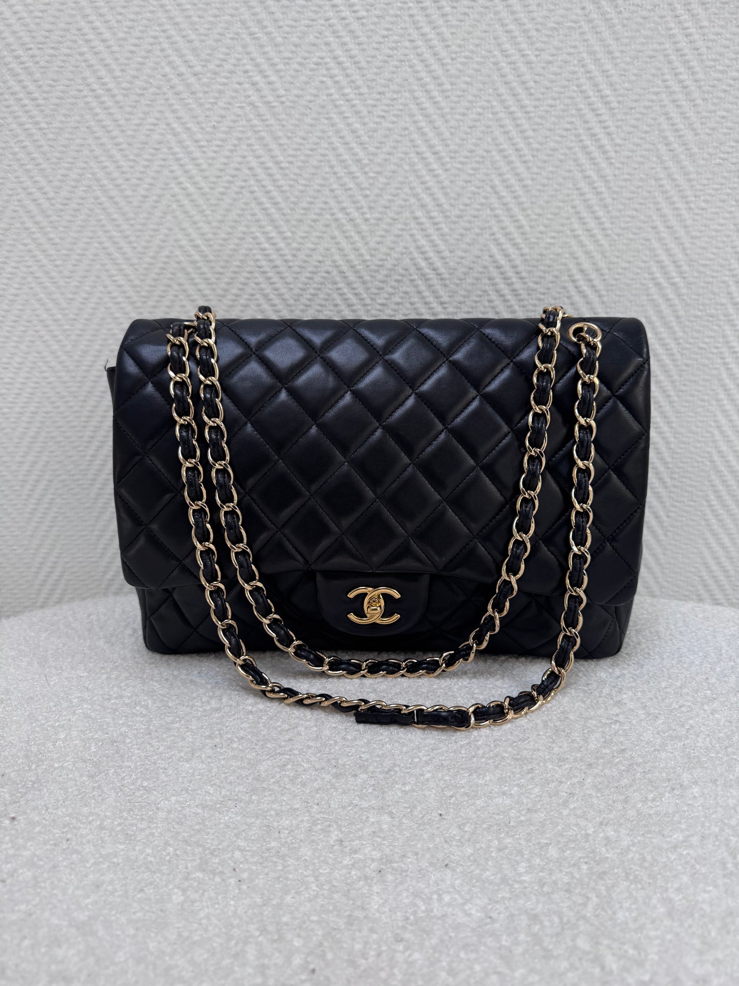 Chanel Classic Maxi Single Flap Bag (Série 13, 2010) – Avec Certificat Entrupy
