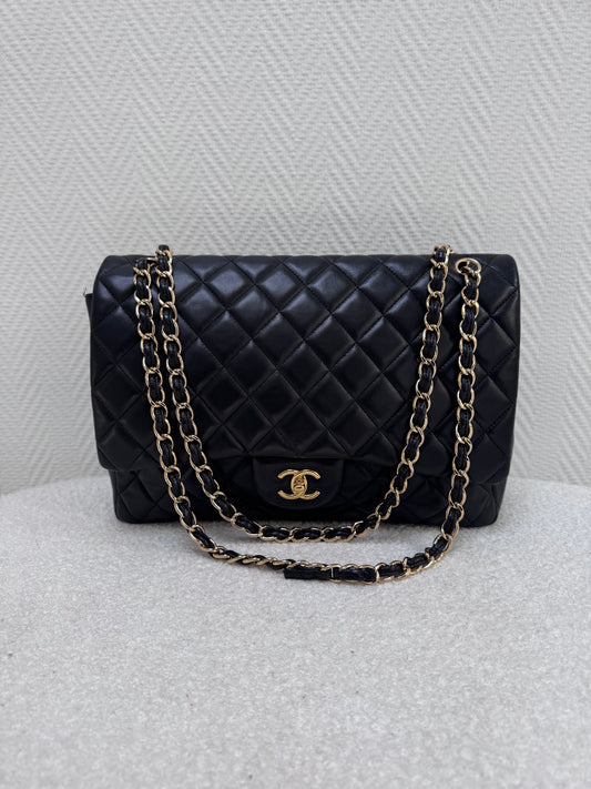 Chanel Classic Maxi Single Flap Bag (Série 13, 2010) – Avec Certificat Entrupy