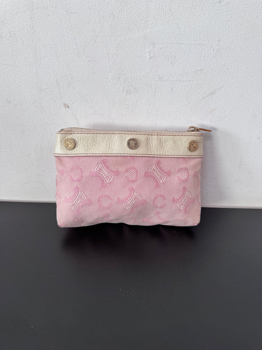 Celine vintage pink pouch