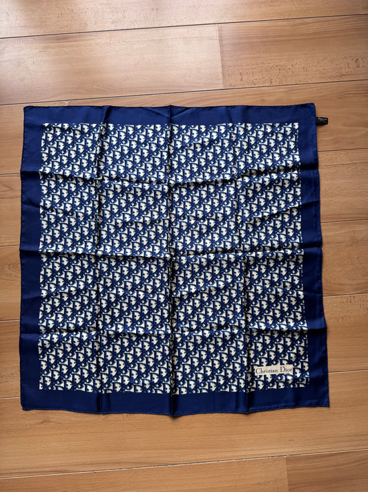 Dior - Foulard en soie (bleu)