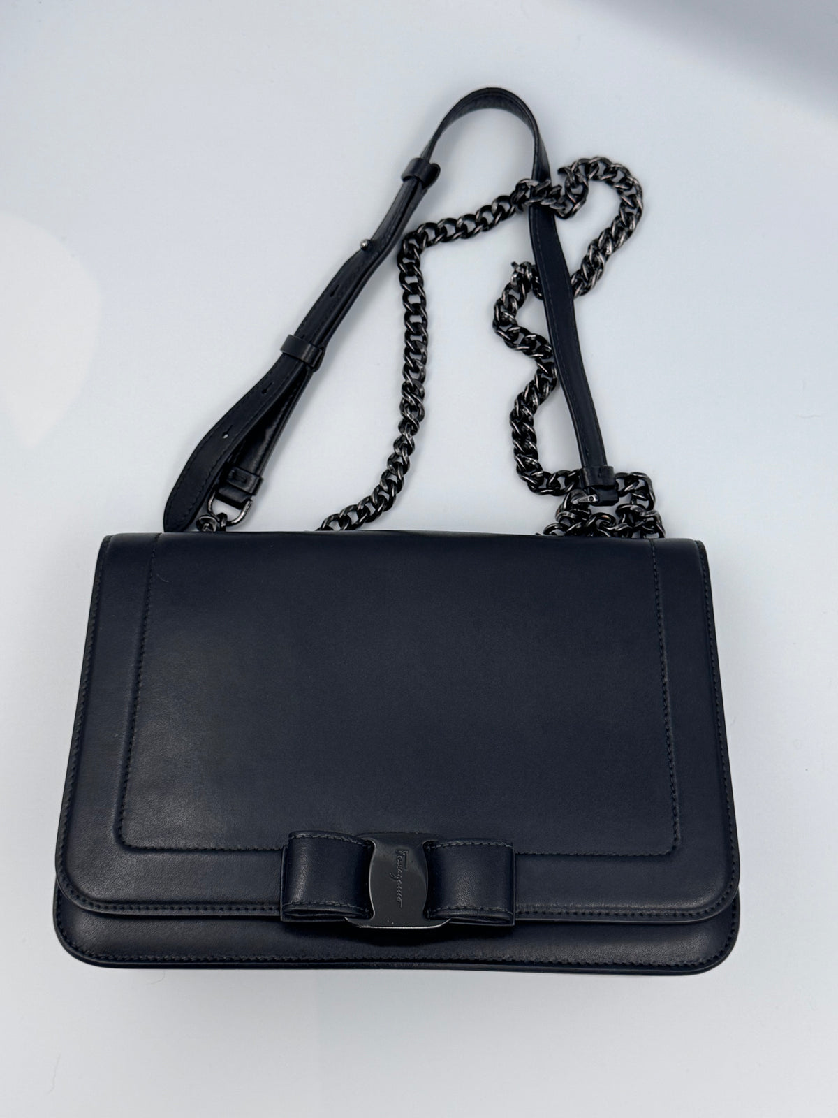 Salvatore Ferragamo Vara Chain Flap Bag