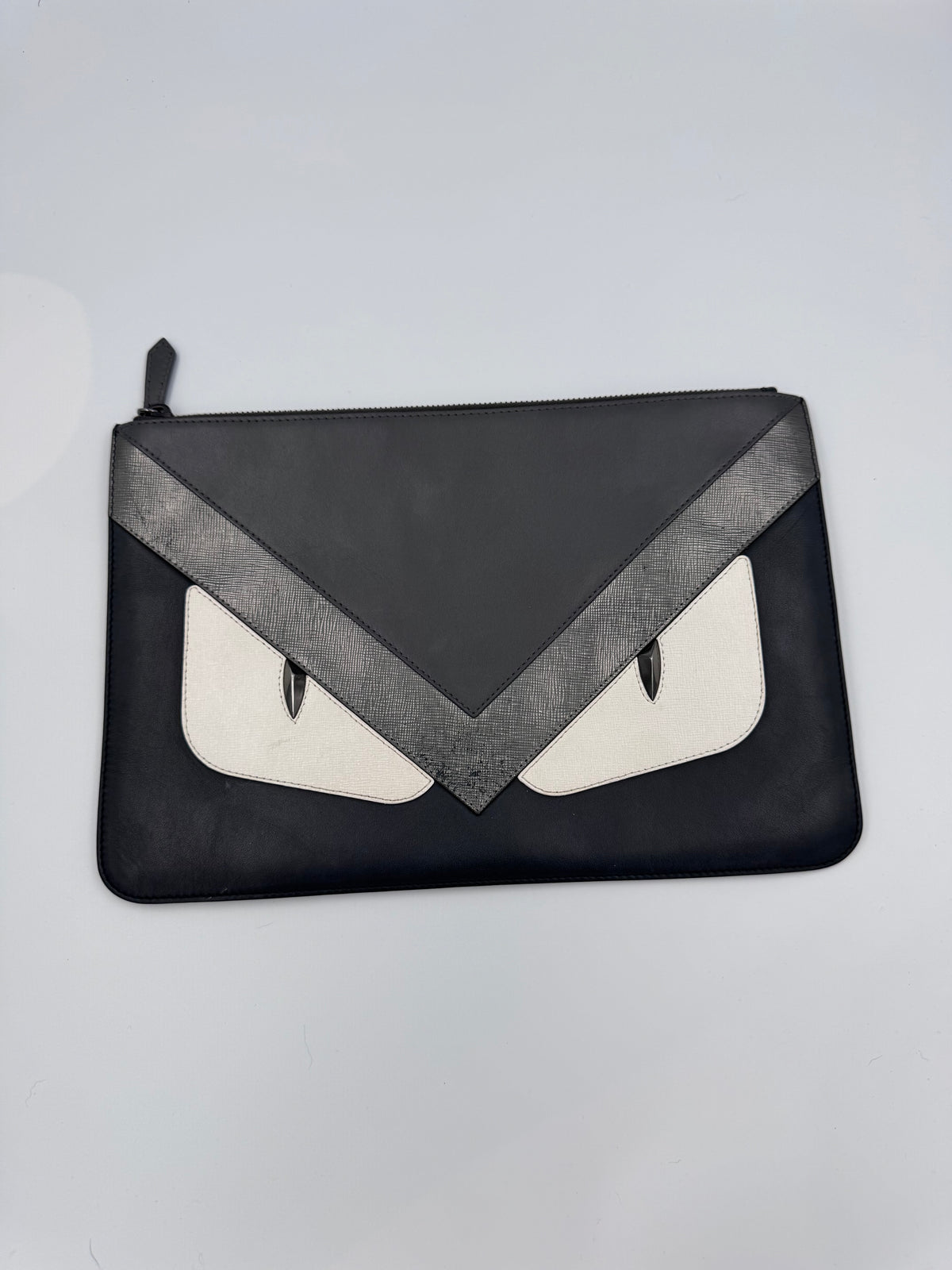 Fendi Vitello Century Monster Eyes Pouch
