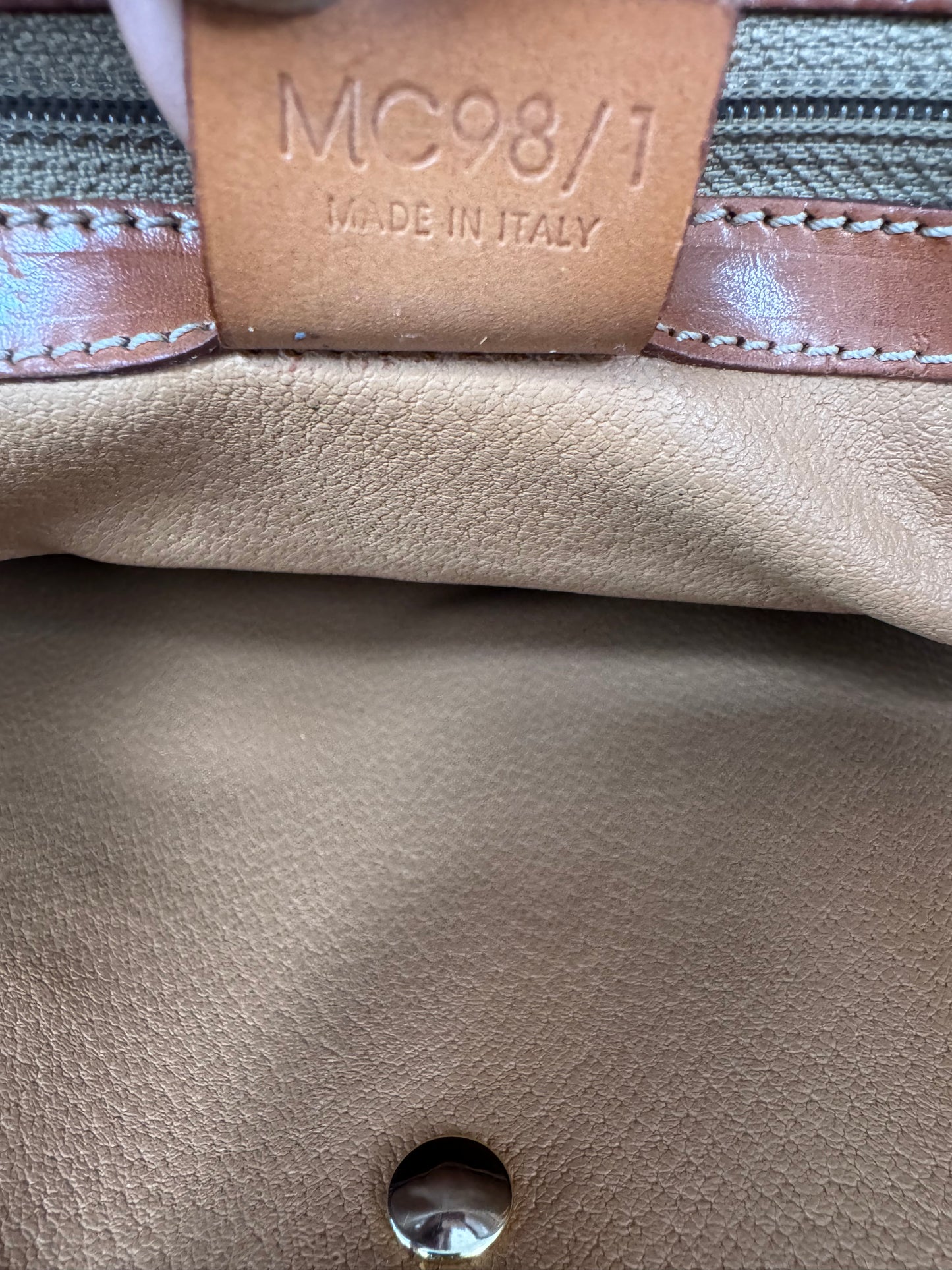 Vintage Céline Macadam handtas – Bruin Canvas & Leder