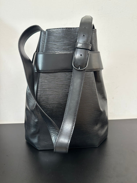 Louis Vuitton Sac d'Épaule epi noir GM