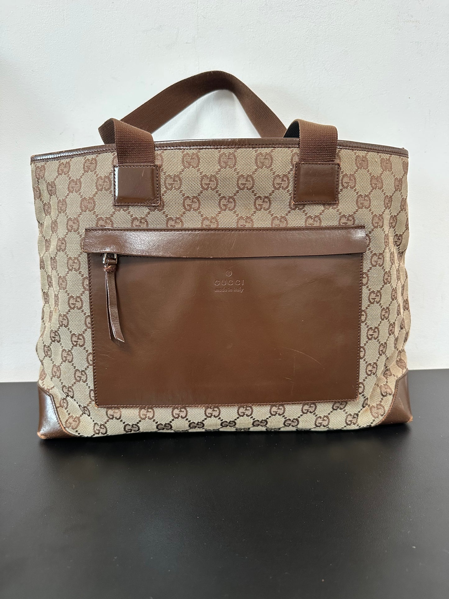 Gucci Vintage GG Canvas Tote Bag