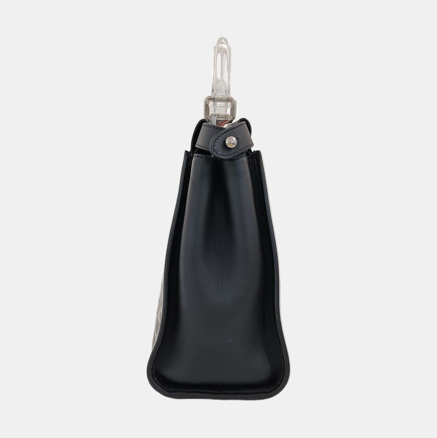 Fendi peekaboo PVC transparent avec l’iconique motif FF